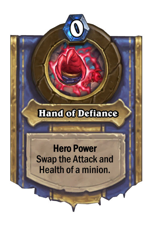 Hand of Defiance Hearthstone kártya