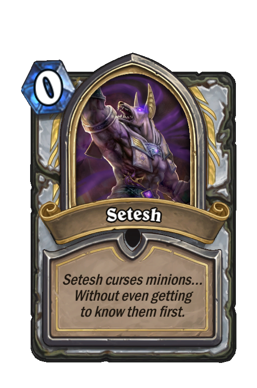 Setesh Hearthstone kártya