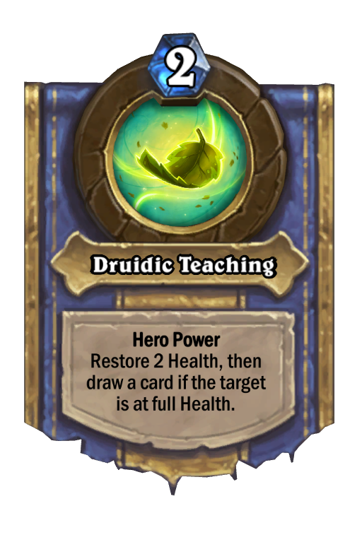 Druidic Teaching Hearthstone kártya