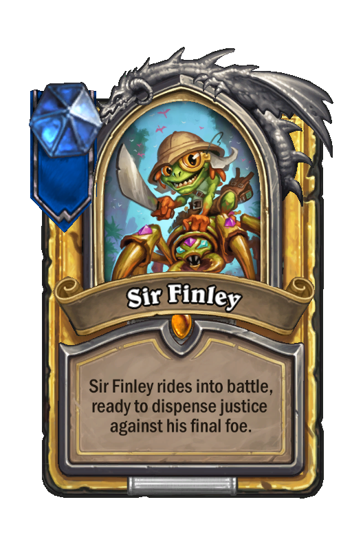 Sir Finley Hearthstone kártya