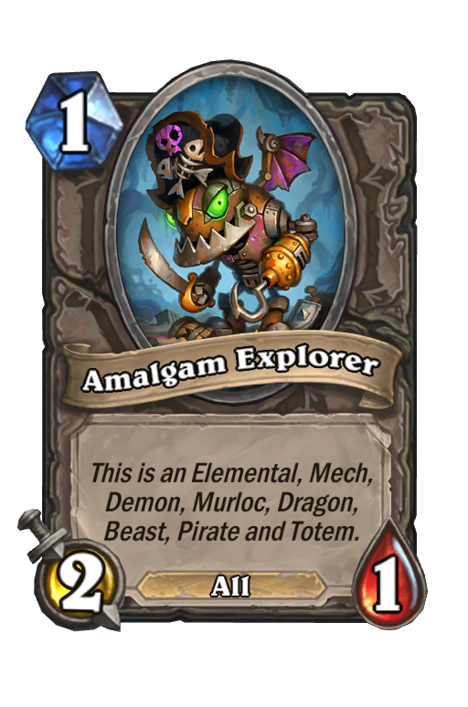 Amalgam Explorer Hearthstone kártya