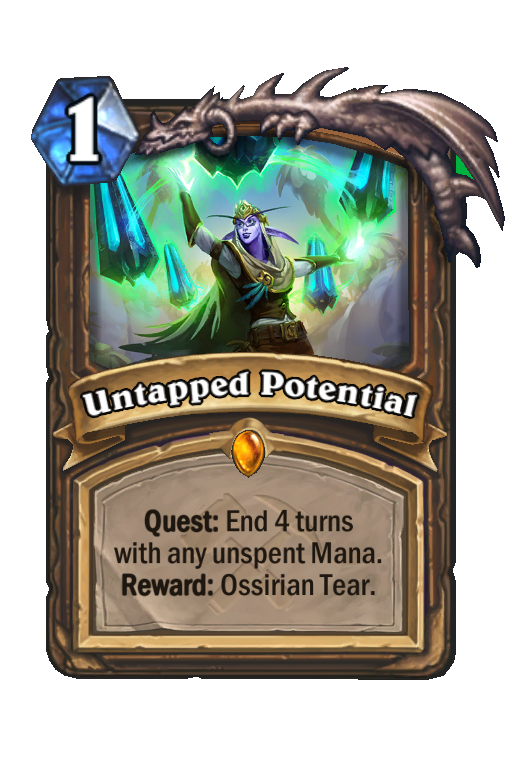 Untapped Potential Hearthstone kártya
