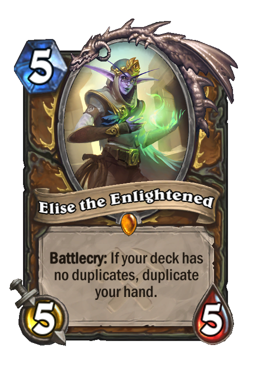Elise the Enlightened Hearthstone kártya