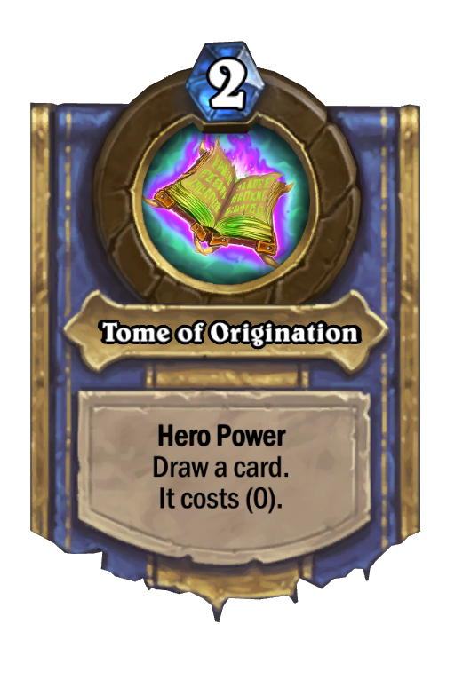 Tome of Origination Hearthstone kártya