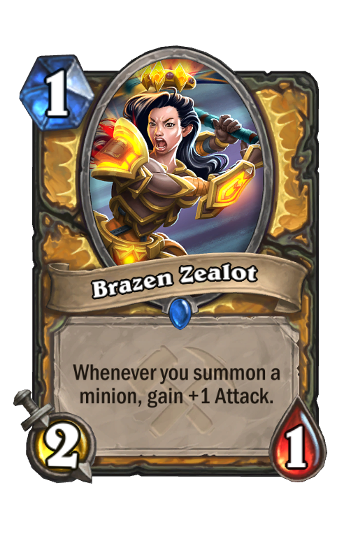 Brazen Zealot Hearthstone kártya