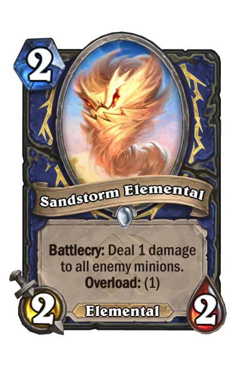 Sandstorm Elemental Hearthstone kártya
