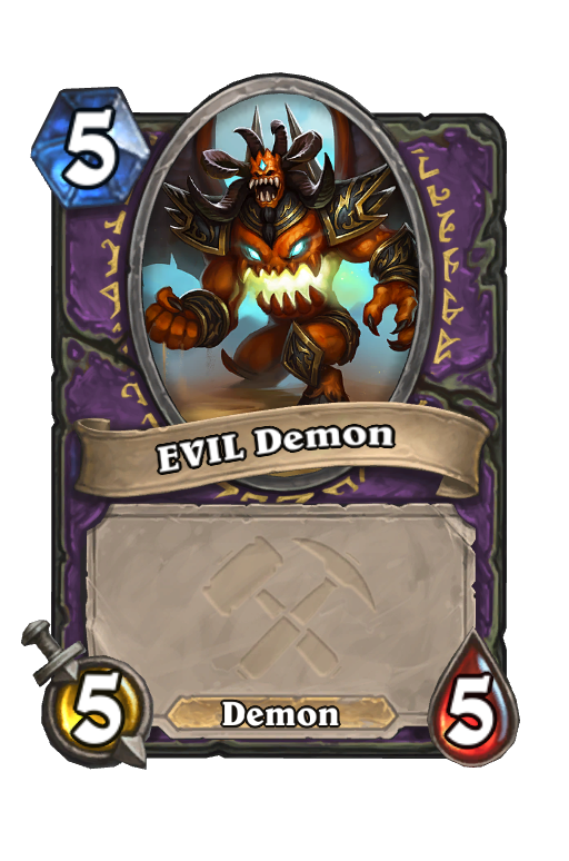 EVIL Demon Hearthstone kártya