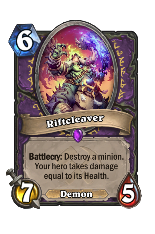 Riftcleaver Hearthstone kártya