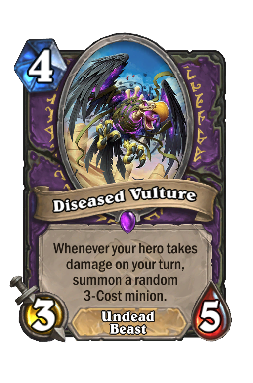 Diseased Vulture Hearthstone kártya