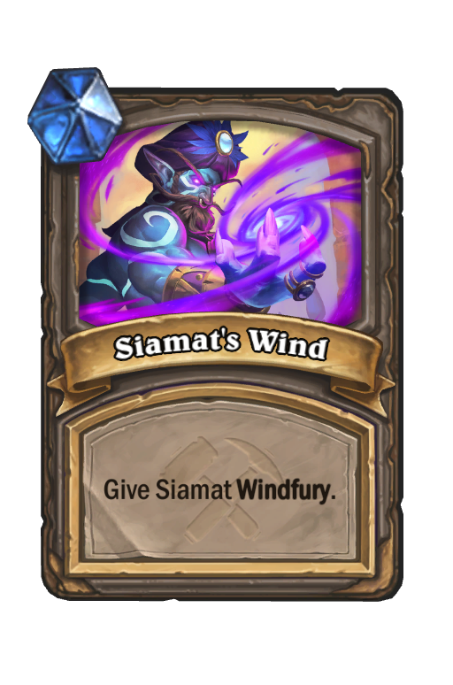 Siamat's Wind Hearthstone kártya