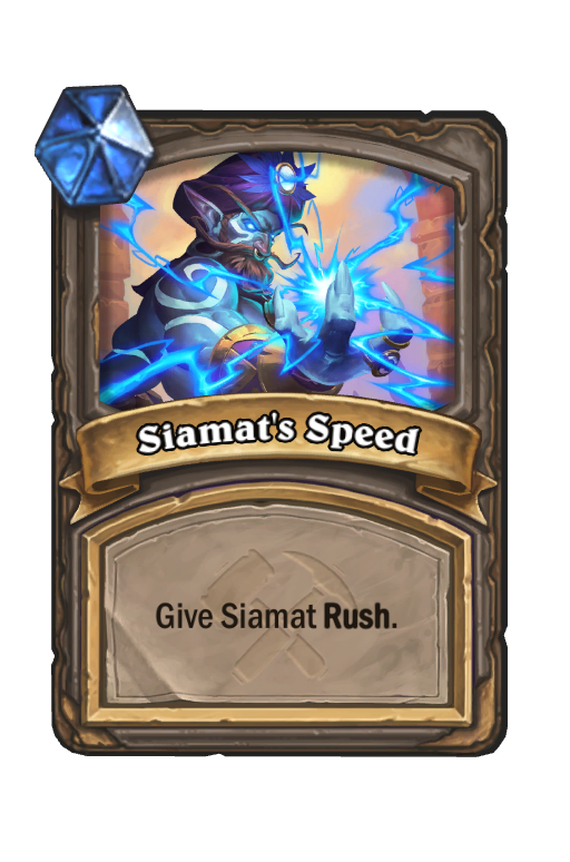 Siamat's Speed Hearthstone kártya