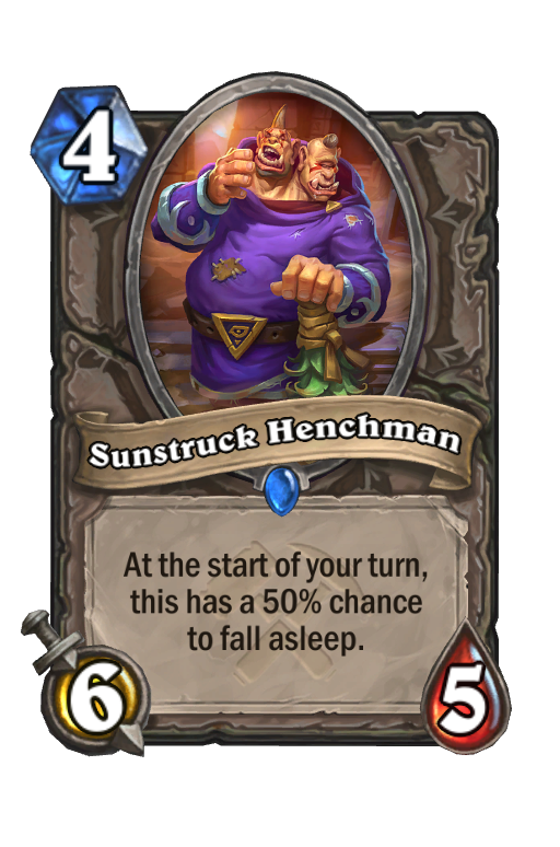 Sunstruck Henchman Hearthstone kártya