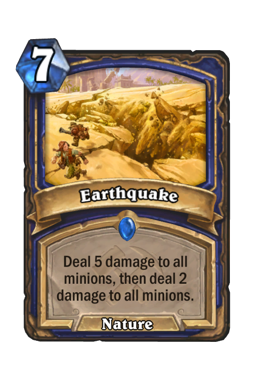 Earthquake Hearthstone kártya