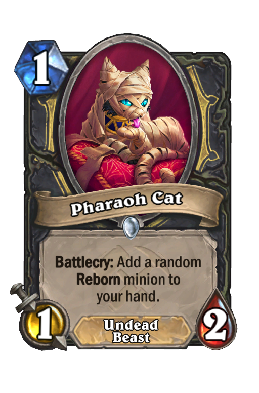 Pharaoh Cat Hearthstone kártya