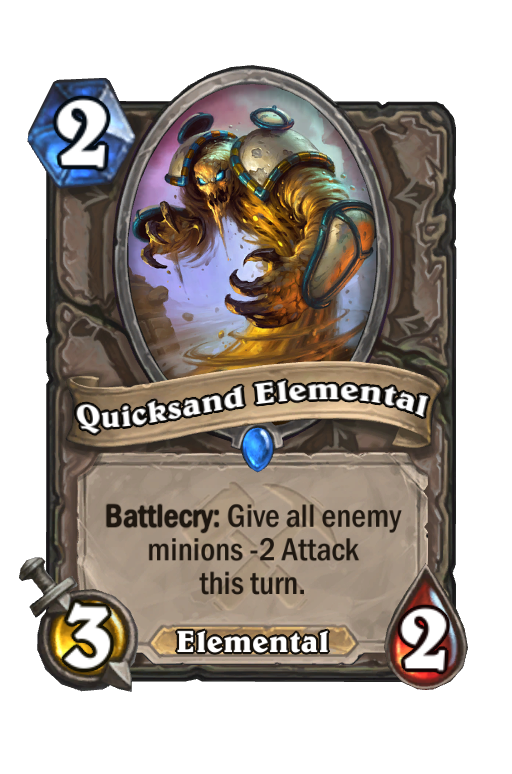 Quicksand Elemental Hearthstone kártya