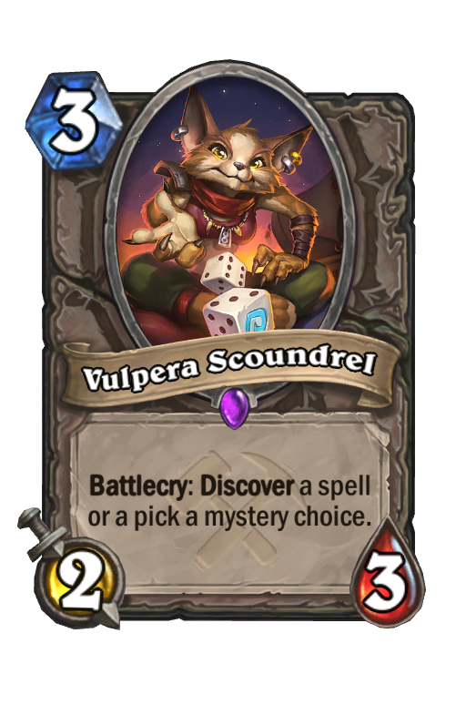 Vulpera Scoundrel Hearthstone kártya