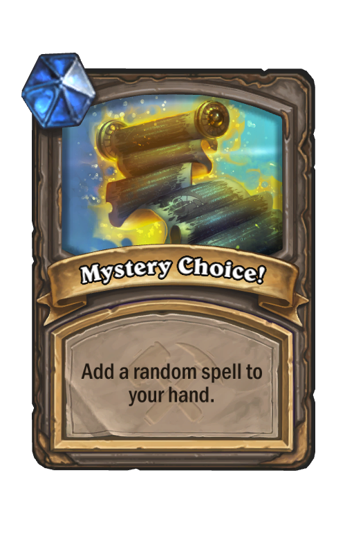 Mystery Choice! Hearthstone kártya