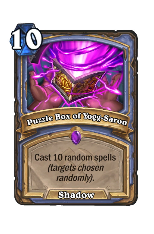 Puzzle Box of Yogg-Saron Hearthstone kártya