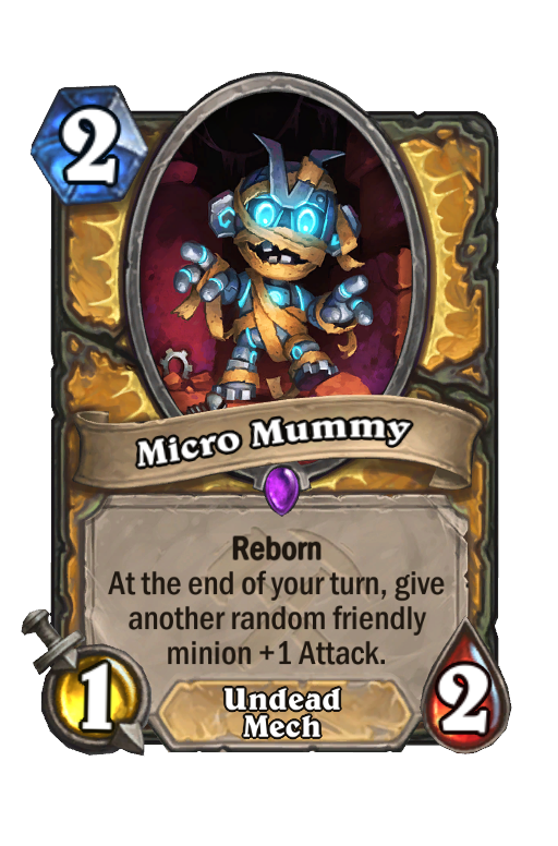 Micro Mummy Hearthstone kártya