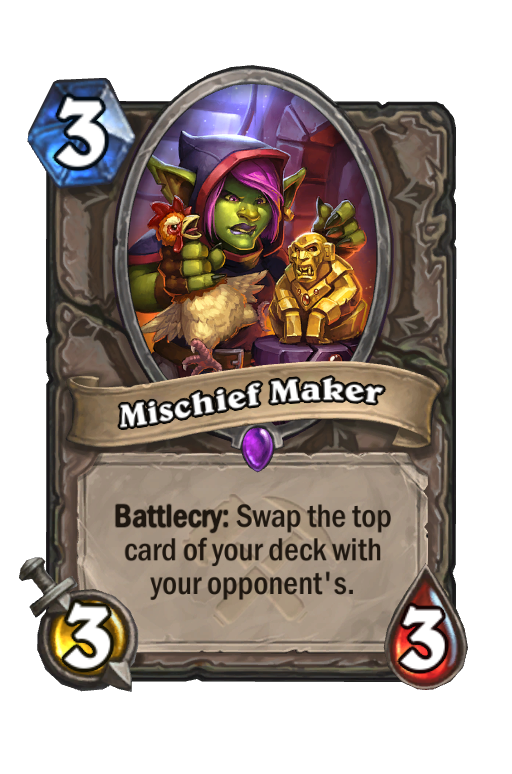 Mischief Maker Hearthstone kártya