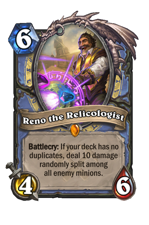 Reno the Relicologist Hearthstone kártya