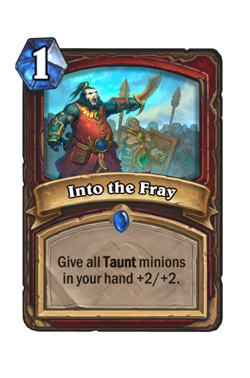 Into the Fray Hearthstone kártya