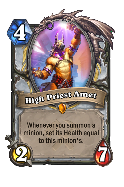 High Priest Amet Hearthstone kártya
