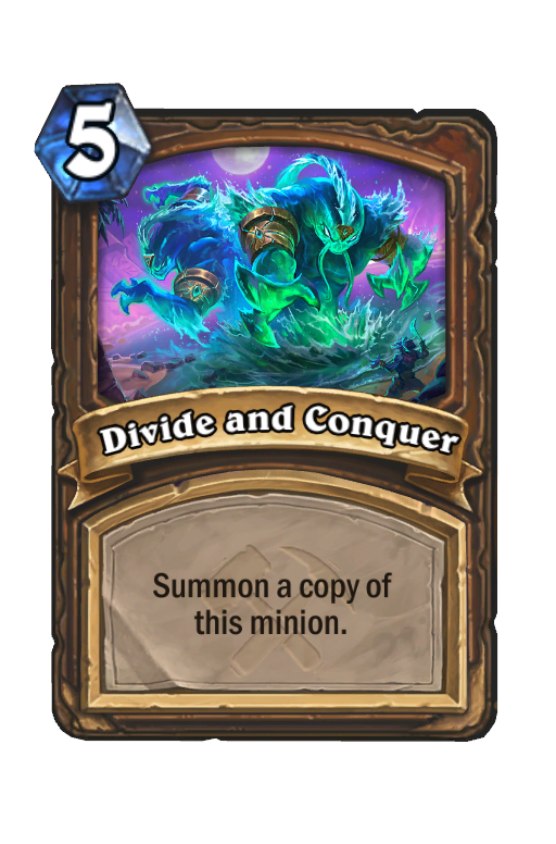 Divide and Conquer Hearthstone kártya