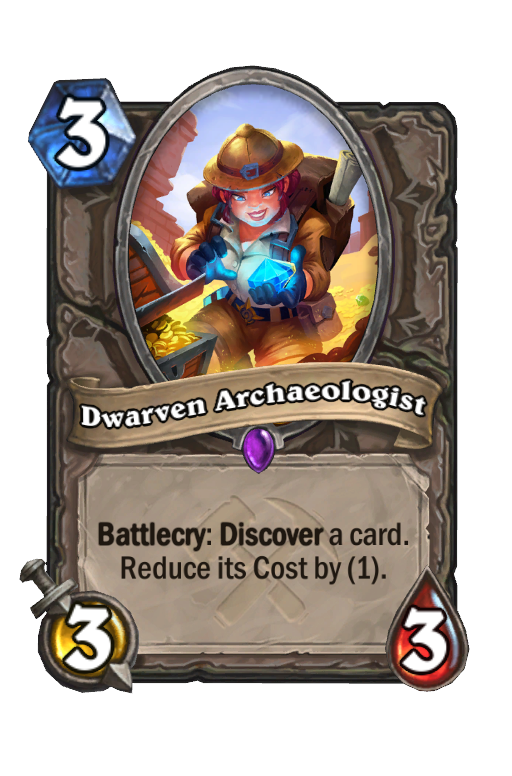 Dwarven Archaeologist Hearthstone kártya