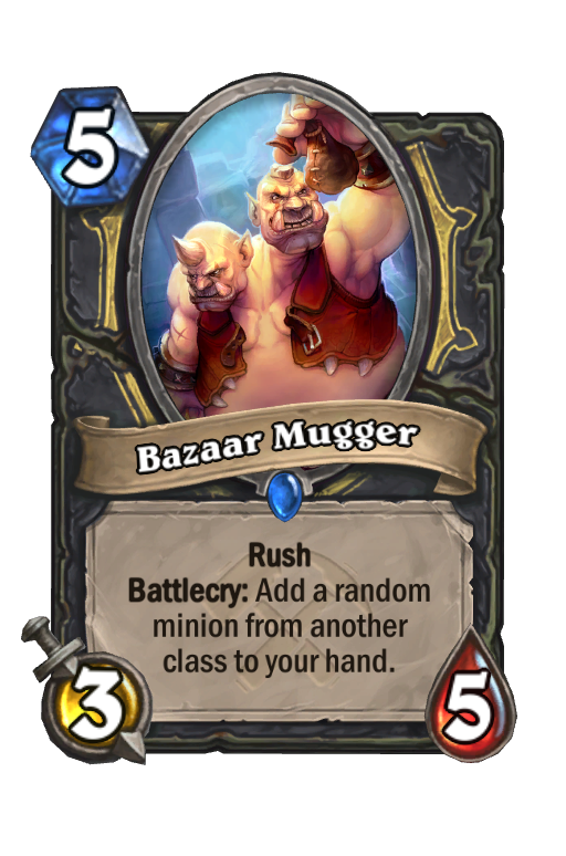 Bazaar Mugger Hearthstone kártya