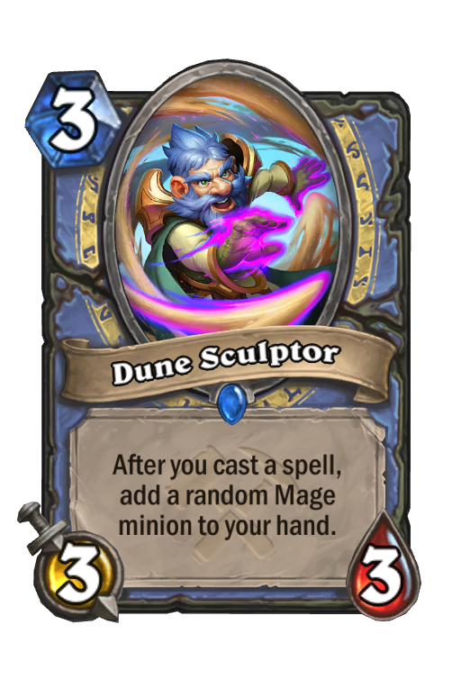 Dune Sculptor Hearthstone kártya