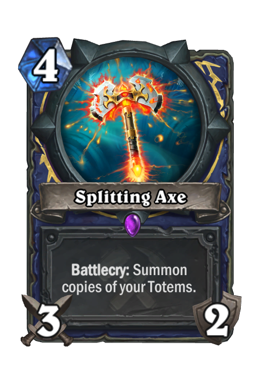 Splitting Axe Hearthstone kártya