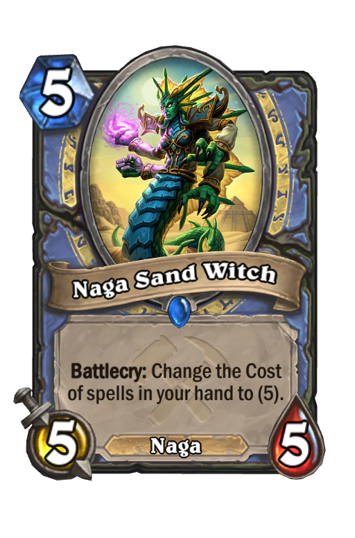 Naga Sand Witch Hearthstone kártya