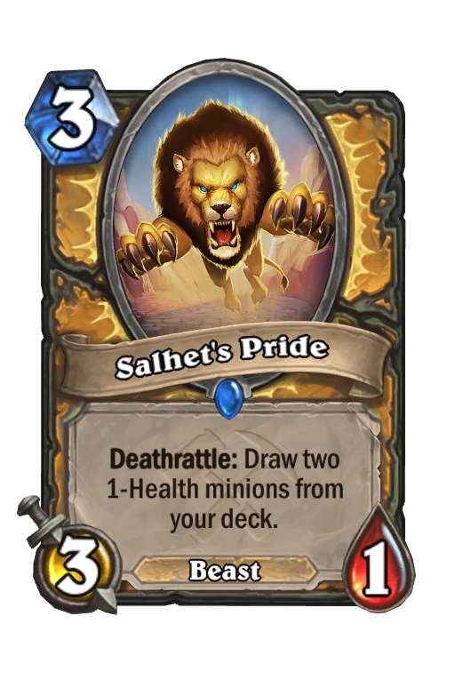 Salhet's Pride Hearthstone kártya