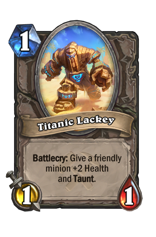 Titanic Lackey Hearthstone kártya