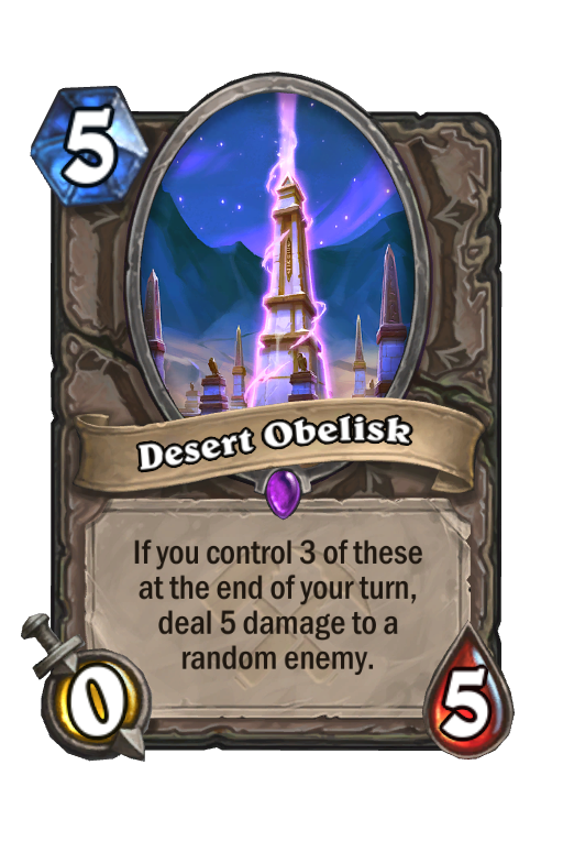 Desert Obelisk Hearthstone kártya
