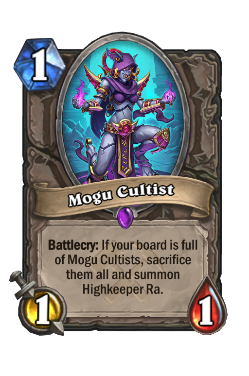 Mogu Cultist Hearthstone kártya