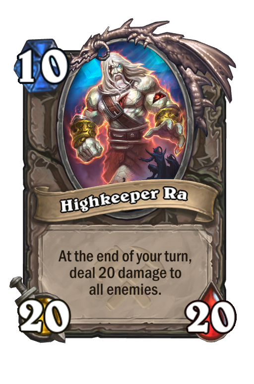 Highkeeper Ra Hearthstone kártya