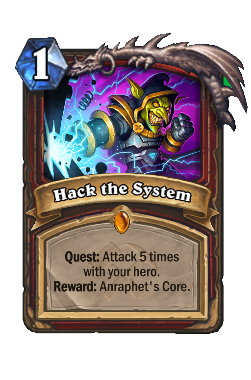 Hack the System Hearthstone kártya