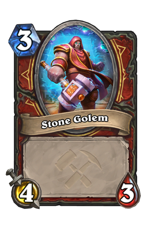 Stone Golem Hearthstone kártya
