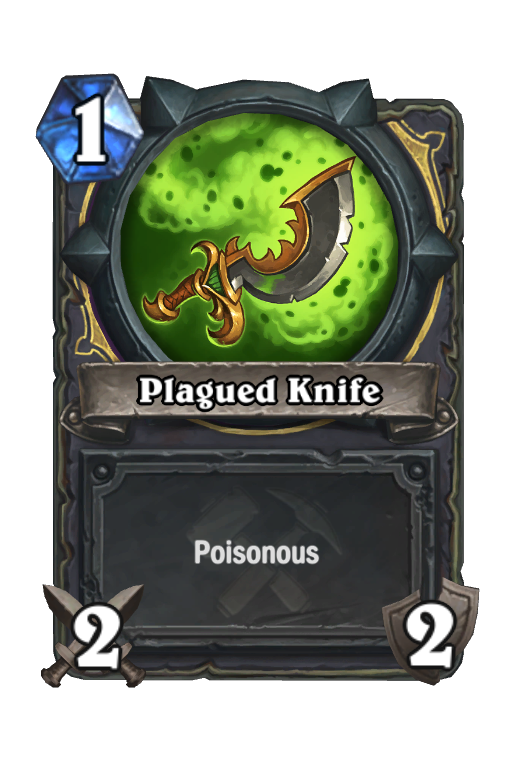 Plagued Knife Hearthstone kártya