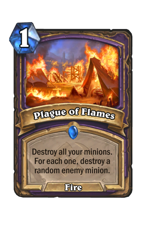 Plague of Flames Hearthstone kártya