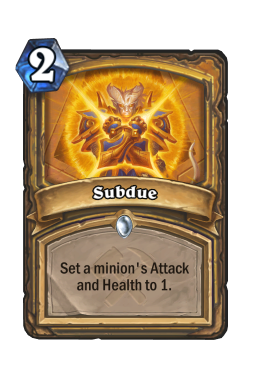 Subdue Hearthstone kártya