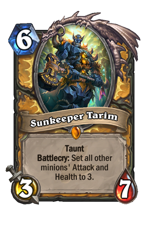 Sunkeeper Tarim Hearthstone kártya