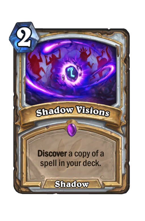 Shadow Visions Hearthstone kártya