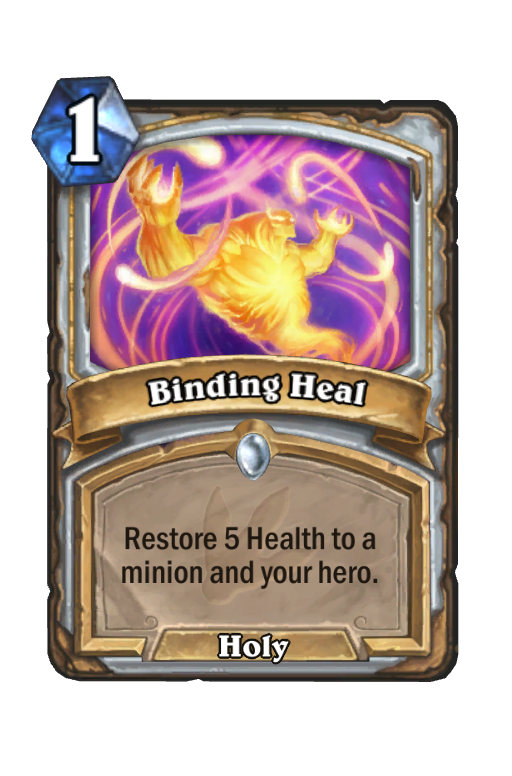 Binding Heal Hearthstone kártya