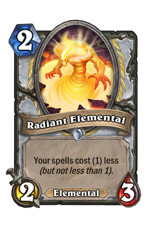 Radiant Elemental Hearthstone kártya