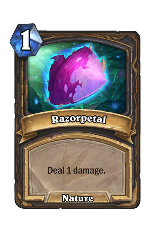 Razorpetal Hearthstone kártya