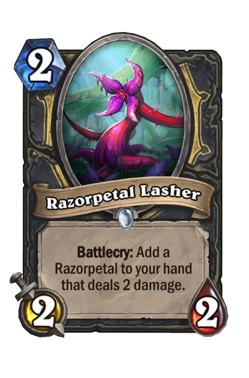 Razorpetal Lasher Hearthstone kártya