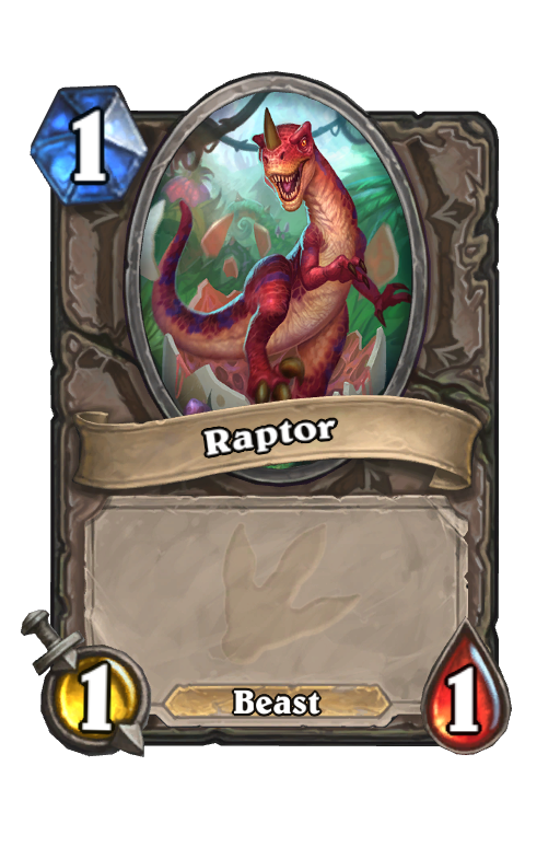 Raptor Hearthstone kártya